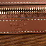 Triomphe Canvas Calfskin Medium Cabas Bag Tan