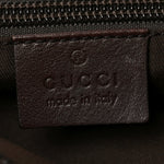 Guccissima Flat Messenger Bag Brown Dark Brown