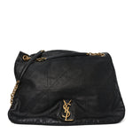 Lambskin Matelasse Monogram Large Jamie 4.3 Black