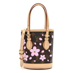 LV X TM Monogram Cherry Blossom Nano Bucket Sakura Brown