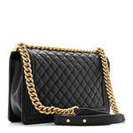 Caviar Quilted New Medium Boy Flap Black