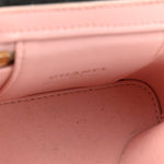 Lambskin Quilted Mini Sweet Camellia Vanity Case With Chain Pink