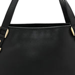 Calfskin Medium Abbey Shoulder Bag Black