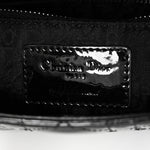 Patent Cannage Mini Lady Dior Black