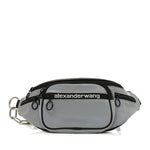 Nylon Logo Printed Attica Belt Bag Reflective Silver