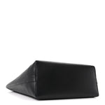 Grainy Calfskin Medium London Tote Bag Black