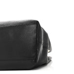 Pebbled Calfskin Medium Soho Chain Shoulder Bag Black