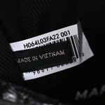 Shiny Crinkled Calfskin Mini The Tote Bag Black