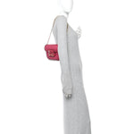 Canvas Calfskin Crystal GG Monogram Snakeskin Mini Horsebit 1955 Shoulder Bag Pink