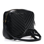 Calfskin Matelasse Monogram Lou Camera Bag Black