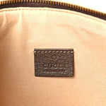 GG Supreme Monogram Large Ophidia Pouch Clutch Brown