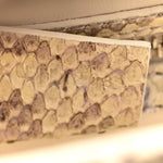Snakeskin Mini Lock Antigona Shoulder Bag Dusty Gold