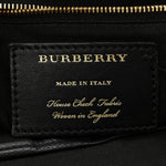 Grainy Calfskin House Check Small Canterbury Black