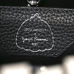 LV X YK Taurillon Capucines BB Black White