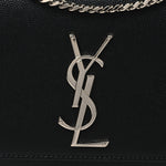 Grain De Poudre Medium Classic Monogram Kate Satchel Black
