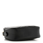 Calfskin Matelasse Mini GG Marmont Chain Shoulder Bag Black