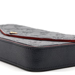Empreinte Pochette Felicie Chain Wallet Marine Rouge