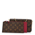 Monogram Pochette Felicie Chain Wallet Fuchsia