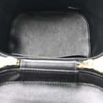 Lambskin Quilted Trendy Vanity Case Black
