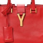 Calfskin Small Classic Y Cabas Red