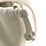 Calfskin Cuir Small Triomphe Cabas Drawstring White