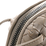 Nappa Intrecciato Nodini Crossbody Messenger Steel
