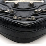 Agneau Arena Mini Le Cagole Heart Bag Black