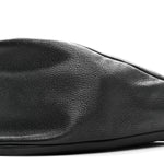 Grained Calfskin Large Slouchy Banana Bag Black
