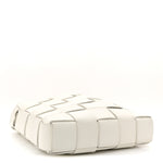 Lambskin Maxi Intrecciato Cassette Messenger Chalk
