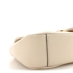 Calfskin Matelasse Mini GG Marmont Shoulder Bag White