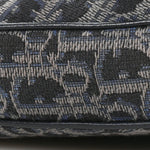 Oblique Mens Saddle Bag Black Blue
