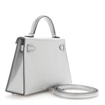 Metallic Chevre Chamkilight Mini Kelly Sellier 20 Argent