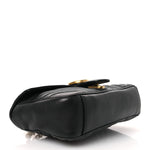 Calfskin Matelasse Small GG Marmont Shoulder Bag Black
