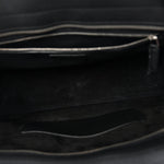 Grained Calfskin Medium Rive Gauche Cabas Black