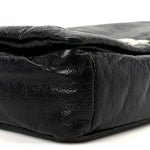 Arena Calfskin Small Monaco Flap Bag Black