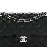 Caviar Quilted Small Double Flap Black