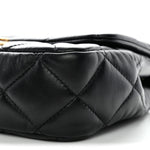 Lambskin Quilted Mini Flap Black