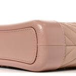 Aged Calfskin Chevron Quilted Small Gabrielle Hobo Pink