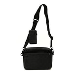 Calfskin Monogram Shadow Trio Messenger Black