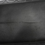 Calfskin Stitched Duffle Travel Bag Black