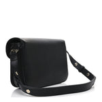Ciny Lux Calfskin Horsebit 1955 Soft Small Shoulder Bag Black