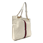 Calfskin Large Rajah Chain Tote White