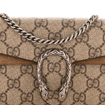 GG Supreme Monogram Super Mini Dionysus Shoulder Bag Taupe