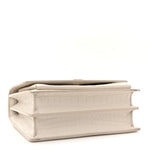 Calfskin Crocodile Embossed Medium Monogram Sunset Blanc Vintage