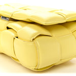 Nappa Maxi Intreccio Padded Cassette Crossbody Bag Sherbert