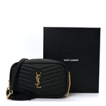 Grain De Poudre Matelasse Monogram Mini Lou Camera Bag Black