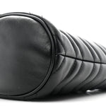 Calfskin Matelasse Mini GG Marmont 2.0 Bucket Bag Black