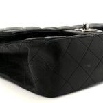 Lambskin Quilted Small Double Flap Black