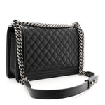 Caviar Quilted New Medium Boy Flap Black