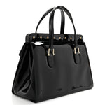 Patent Rockstud Tote Black
